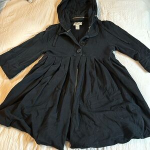Black hooded 3/4 sleeves petticoat